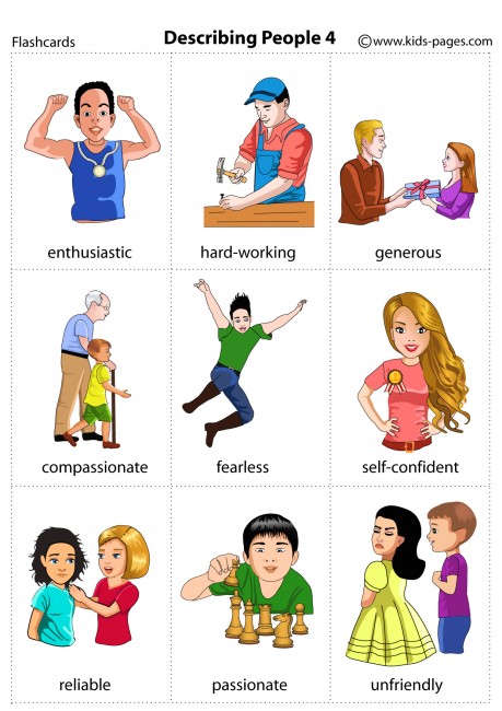 Describing People 4 flashcard